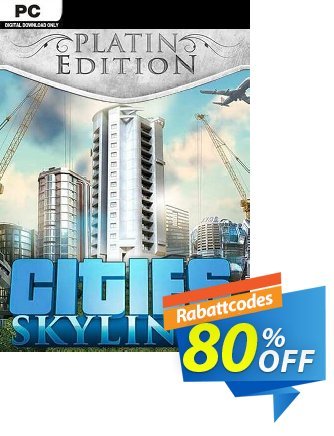 Cities: Skylines Platinum Edition PC Coupon, discount Cities: Skylines Platinum Edition PC Deal. Promotion: Cities: Skylines Platinum Edition PC Exclusive Easter Sale offer 
