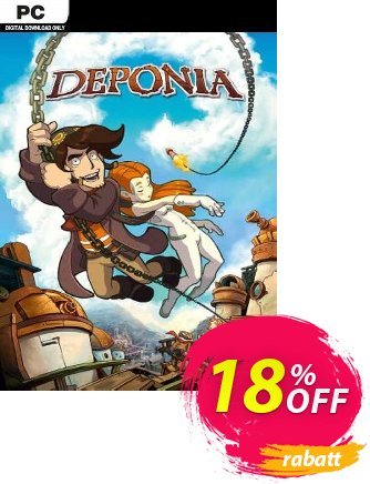 Deponia PC Coupon, discount Deponia PC Deal. Promotion: Deponia PC Exclusive Easter Sale offer 