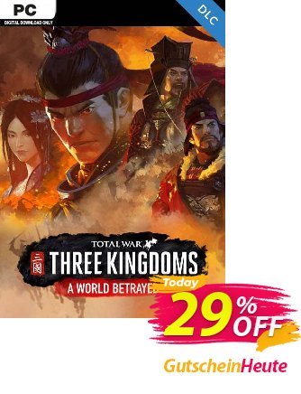 Total War: Three Kingdoms - A World Betrayed PC Gutschein Total War: Three Kingdoms - A World Betrayed PC Deal Aktion: Total War: Three Kingdoms - A World Betrayed PC Exclusive Easter Sale offer 