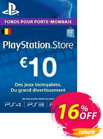 PlayStation Network (PSN) Card - 10 EUR (Belgium) Coupon, discount PlayStation Network (PSN) Card - 10 EUR (Belgium) Deal. Promotion: PlayStation Network (PSN) Card - 10 EUR (Belgium) Exclusive Easter Sale offer 
