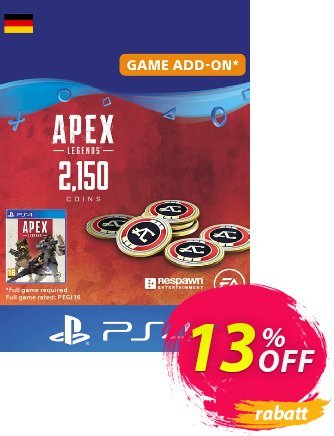 Apex Legends 2150 Coins PS4 - Germany  Gutschein Apex Legends 2150 Coins PS4 (Germany) Deal Aktion: Apex Legends 2150 Coins PS4 (Germany) Exclusive Easter Sale offer 