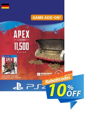 Apex Legends 11500 Coins PS4 - Germany  Gutschein Apex Legends 11500 Coins PS4 (Germany) Deal Aktion: Apex Legends 11500 Coins PS4 (Germany) Exclusive Easter Sale offer 