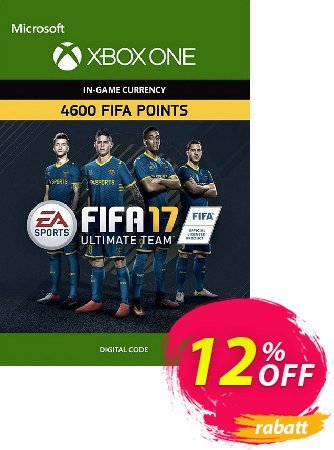 Fifa 17 - 4600 FUT Points - Xbox One  Gutschein Fifa 17 - 4600 FUT Points (Xbox One) Deal Aktion: Fifa 17 - 4600 FUT Points (Xbox One) Exclusive Easter Sale offer 