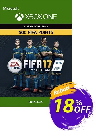 Fifa 17 - 500 FUT Points - Xbox One  Gutschein Fifa 17 - 500 FUT Points (Xbox One) Deal Aktion: Fifa 17 - 500 FUT Points (Xbox One) Exclusive Easter Sale offer 