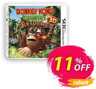 Donkey Kong Country Returns 3D 3DS - Game Code discount coupon Donkey Kong Country Returns 3D 3DS - Game Code Deal - Donkey Kong Country Returns 3D 3DS - Game Code Exclusive Easter Sale offer 