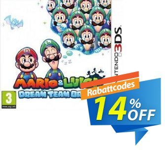 Mario and Luigi: Dream Team Bros. 3DS - Game Code Gutschein Mario and Luigi: Dream Team Bros. 3DS - Game Code Deal Aktion: Mario and Luigi: Dream Team Bros. 3DS - Game Code Exclusive Easter Sale offer 