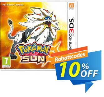 Pokemon Sun 3DS - Game Code Coupon, discount Pokemon Sun 3DS - Game Code Deal. Promotion: Pokemon Sun 3DS - Game Code Exclusive Easter Sale offer 