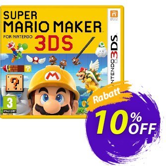 Super Mario Maker 3DS - Game Code Gutschein Super Mario Maker 3DS - Game Code Deal Aktion: Super Mario Maker 3DS - Game Code Exclusive Easter Sale offer 