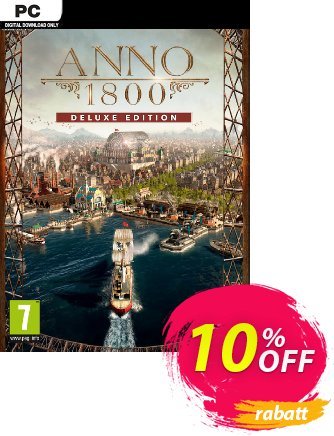 Anno 1800 Deluxe Edition PC Coupon, discount Anno 1800 Deluxe Edition PC Deal. Promotion: Anno 1800 Deluxe Edition PC Exclusive Easter Sale offer 