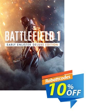 Battlefield 1 Early Enlister Deluxe Edition PC Coupon, discount Battlefield 1 Early Enlister Deluxe Edition PC Deal. Promotion: Battlefield 1 Early Enlister Deluxe Edition PC Exclusive Easter Sale offer 