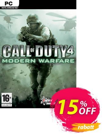 Call of Duty 4 Modern Warfare PC Coupon, discount Call of Duty 4 Modern Warfare PC Deal. Promotion: Call of Duty 4 Modern Warfare PC Exclusive Easter Sale offer 