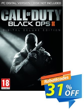 Call of Duty (COD) Black Ops II 2 Digital Deluxe Edition PC Coupon, discount Call of Duty (COD) Black Ops II 2 Digital Deluxe Edition PC Deal. Promotion: Call of Duty (COD) Black Ops II 2 Digital Deluxe Edition PC Exclusive Easter Sale offer 