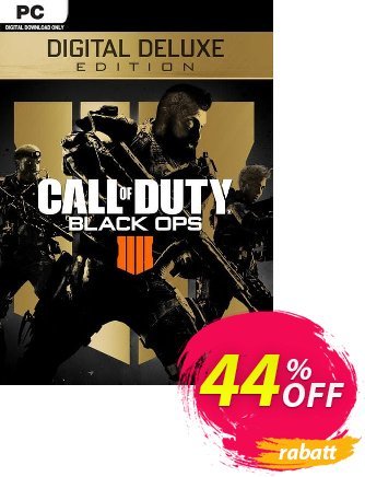 Call of Duty - COD Black Ops 4 Deluxe Edition PC - EU  Gutschein Call of Duty (COD) Black Ops 4 Deluxe Edition PC (EU) Deal Aktion: Call of Duty (COD) Black Ops 4 Deluxe Edition PC (EU) Exclusive Easter Sale offer 