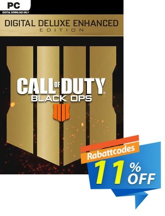 Call of Duty - COD Black Ops 4 Deluxe Enhanced Edition PC - EU  Gutschein Call of Duty (COD) Black Ops 4 Deluxe Enhanced Edition PC (EU) Deal Aktion: Call of Duty (COD) Black Ops 4 Deluxe Enhanced Edition PC (EU) Exclusive Easter Sale offer 