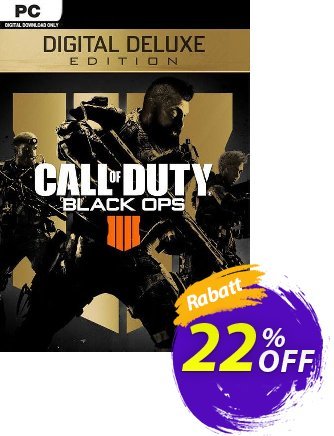 Call of Duty (COD) Black Ops 4 Digital Deluxe PC (APAC) Coupon, discount Call of Duty (COD) Black Ops 4 Digital Deluxe PC (APAC) Deal. Promotion: Call of Duty (COD) Black Ops 4 Digital Deluxe PC (APAC) Exclusive Easter Sale offer 