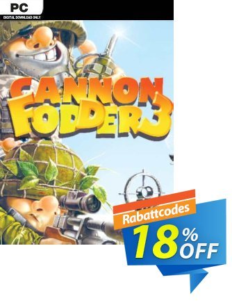 Cannon Fodder 3 PC Gutschein Cannon Fodder 3 PC Deal Aktion: Cannon Fodder 3 PC Exclusive Easter Sale offer 