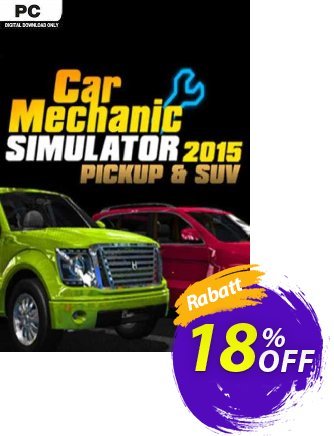 Car Mechanic Simulator 2015 PickUp & SUV PC Coupon, discount Car Mechanic Simulator 2015 PickUp &amp; SUV PC Deal. Promotion: Car Mechanic Simulator 2015 PickUp &amp; SUV PC Exclusive Easter Sale offer 