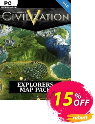 Civilization V Explorer’s Map Pack PC Coupon, discount Civilization V Explorer’s Map Pack PC Deal. Promotion: Civilization V Explorer’s Map Pack PC Exclusive Easter Sale offer 
