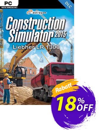 Construction Simulator 2015 Liebherr LR 1300 PC discount coupon Construction Simulator 2015 Liebherr LR 1300 PC Deal - Construction Simulator 2015 Liebherr LR 1300 PC Exclusive Easter Sale offer 