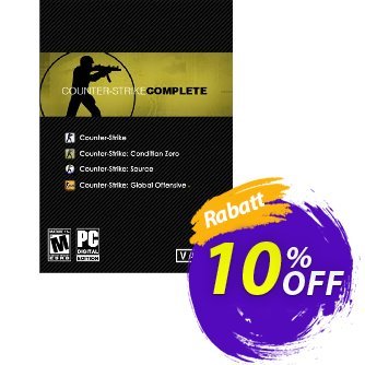 Counter Strike - CS Complete PC Gutschein Counter Strike (CS) Complete PC Deal Aktion: Counter Strike (CS) Complete PC Exclusive Easter Sale offer 
