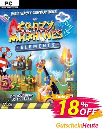 Crazy Machines Elements PC Gutschein Crazy Machines Elements PC Deal Aktion: Crazy Machines Elements PC Exclusive Easter Sale offer 