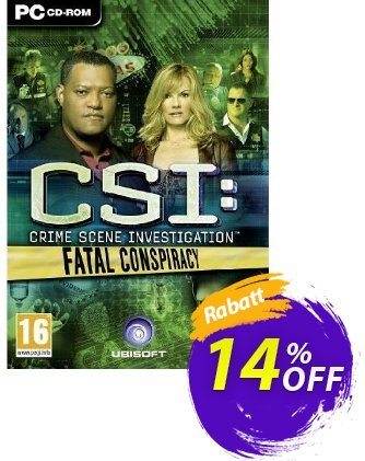 CSI: Fatal Conspiracy (PC) Coupon, discount CSI: Fatal Conspiracy (PC) Deal. Promotion: CSI: Fatal Conspiracy (PC) Exclusive Easter Sale offer 