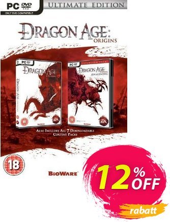 Dragon Age: Origins - Ultimate Edition (PC) Coupon, discount Dragon Age: Origins - Ultimate Edition (PC) Deal. Promotion: Dragon Age: Origins - Ultimate Edition (PC) Exclusive Easter Sale offer 