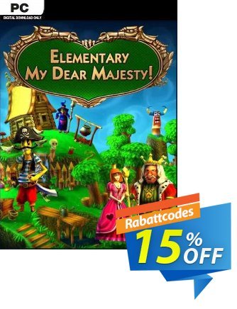 Elementary My Dear Majesty! PC Gutschein Elementary My Dear Majesty! PC Deal Aktion: Elementary My Dear Majesty! PC Exclusive Easter Sale offer 