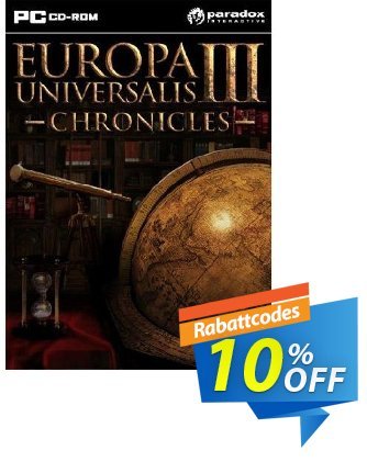 Europa Universalis III 3 Chronicles (PC) Coupon, discount Europa Universalis III 3 Chronicles (PC) Deal. Promotion: Europa Universalis III 3 Chronicles (PC) Exclusive Easter Sale offer 