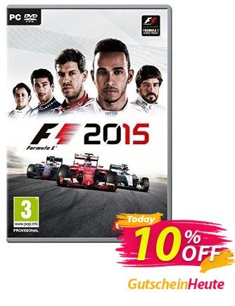 F1 2015 PC Gutschein F1 2015 PC Deal Aktion: F1 2015 PC Exclusive Easter Sale offer 