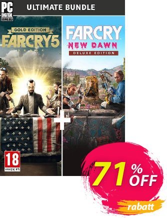 Far Cry New Dawn + Far Cry 5 - Ultimate Bundle PC Coupon, discount Far Cry New Dawn + Far Cry 5 - Ultimate Bundle PC Deal. Promotion: Far Cry New Dawn + Far Cry 5 - Ultimate Bundle PC Exclusive Easter Sale offer 