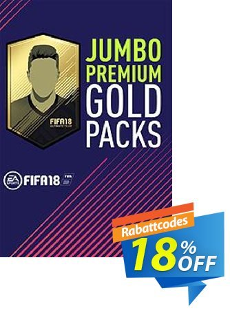 FIFA 18 - Jumbo Premium Gold Packs PC Gutschein FIFA 18 - Jumbo Premium Gold Packs PC Deal Aktion: FIFA 18 - Jumbo Premium Gold Packs PC Exclusive Easter Sale offer 