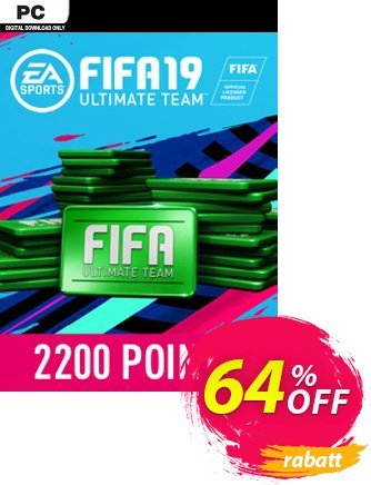 FIFA 19 - 2200 FUT Points PC Gutschein FIFA 19 - 2200 FUT Points PC Deal Aktion: FIFA 19 - 2200 FUT Points PC Exclusive Easter Sale offer 