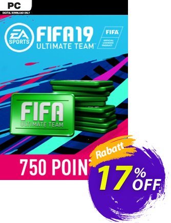 FIFA 19 - 750 FUT Points PC Gutschein FIFA 19 - 750 FUT Points PC Deal Aktion: FIFA 19 - 750 FUT Points PC Exclusive Easter Sale offer 