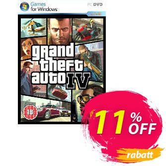 Grand Theft Auto IV 4 (PC) Coupon, discount Grand Theft Auto IV 4 (PC) Deal. Promotion: Grand Theft Auto IV 4 (PC) Exclusive Easter Sale offer 