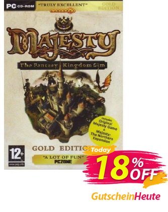 Majesty: Gold Edition - Majesty and Northern Expansion (PC) Coupon, discount Majesty: Gold Edition - Majesty and Northern Expansion (PC) Deal. Promotion: Majesty: Gold Edition - Majesty and Northern Expansion (PC) Exclusive Easter Sale offer 
