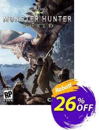 Monster Hunter World PC + DLC Coupon, discount Monster Hunter World PC + DLC Deal. Promotion: Monster Hunter World PC + DLC Exclusive Easter Sale offer 