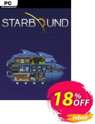 Starbound PC Coupon, discount Starbound PC Deal. Promotion: Starbound PC Exclusive Easter Sale offer 