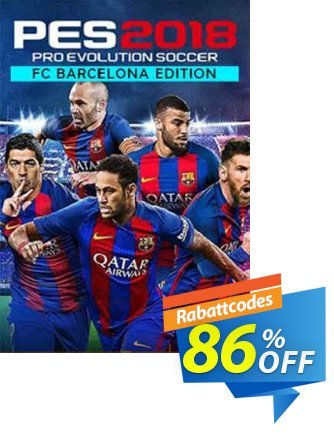 Pro Evolution Soccer (PES) 2018 - Barcelona Edition PC Coupon, discount Pro Evolution Soccer (PES) 2018 - Barcelona Edition PC Deal. Promotion: Pro Evolution Soccer (PES) 2018 - Barcelona Edition PC Exclusive Easter Sale offer 