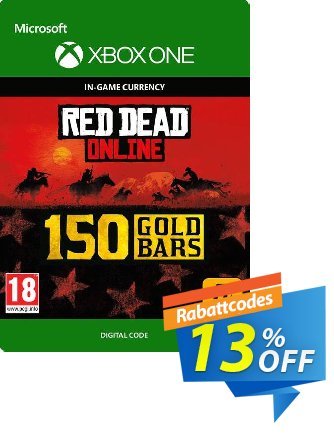 Red Dead Online: 150 Gold Bars Xbox One discount coupon Red Dead Online: 150 Gold Bars Xbox One Deal - Red Dead Online: 150 Gold Bars Xbox One Exclusive Easter Sale offer 