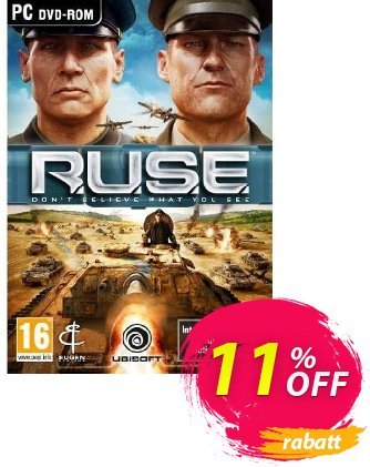 R.U.S.E (PC) Coupon, discount R.U.S.E (PC) Deal. Promotion: R.U.S.E (PC) Exclusive Easter Sale offer 