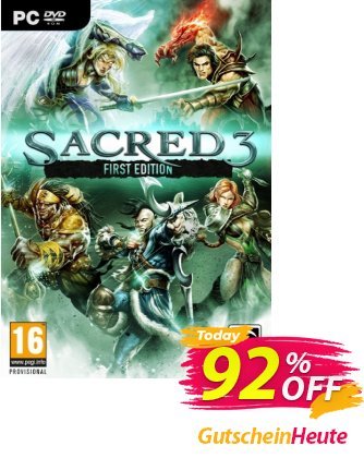 Sacred 3 First Edition PC Gutschein Sacred 3 First Edition PC Deal Aktion: Sacred 3 First Edition PC Exclusive Easter Sale offer 