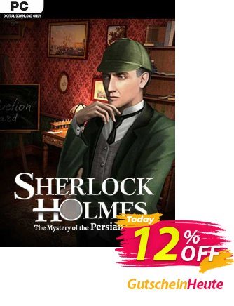 Sherlock Holmes The Mystery of the Persian Carpet PC Coupon, discount Sherlock Holmes The Mystery of the Persian Carpet PC Deal. Promotion: Sherlock Holmes The Mystery of the Persian Carpet PC Exclusive Easter Sale offer 
