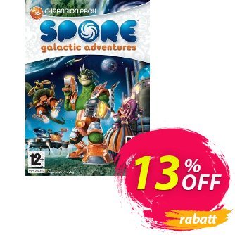 Spore: Galactic Adventures - Expansion Pack (PC and Mac) Coupon, discount Spore: Galactic Adventures - Expansion Pack (PC and Mac) Deal. Promotion: Spore: Galactic Adventures - Expansion Pack (PC and Mac) Exclusive Easter Sale offer 
