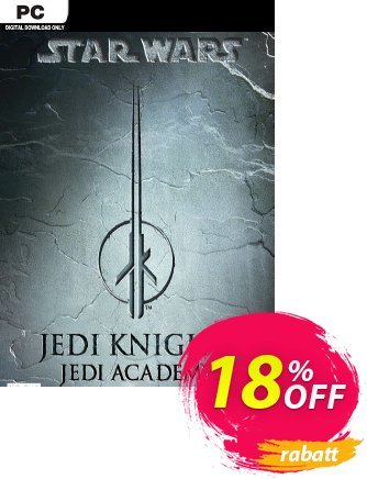 STAR WARS Jedi Knight Jedi Academy PC Coupon, discount STAR WARS Jedi Knight Jedi Academy PC Deal. Promotion: STAR WARS Jedi Knight Jedi Academy PC Exclusive Easter Sale offer 