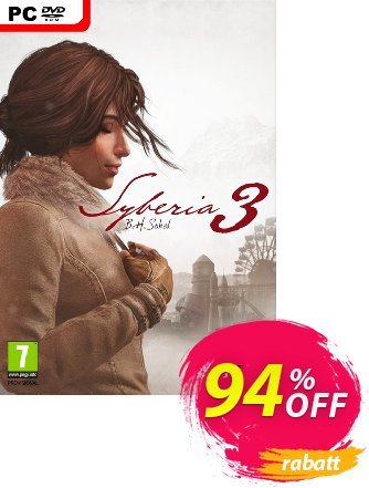 Syberia 3 PC discount coupon Syberia 3 PC Deal - Syberia 3 PC Exclusive Easter Sale offer 
