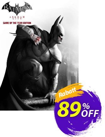 Batman Arkham City GOTY - PC  Gutschein Batman Arkham City GOTY (PC) Deal Aktion: Batman Arkham City GOTY (PC) Exclusive offer 