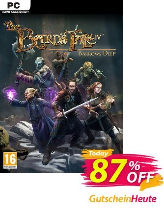 The Bards Tale IV 4 Barrows Deep PC Coupon, discount The Bards Tale IV 4 Barrows Deep PC Deal. Promotion: The Bards Tale IV 4 Barrows Deep PC Exclusive Easter Sale offer 