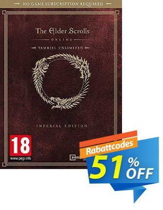 The Elder Scrolls Online Tamriel Unlimited Imperial Edition PC discount coupon The Elder Scrolls Online Tamriel Unlimited Imperial Edition PC Deal - The Elder Scrolls Online Tamriel Unlimited Imperial Edition PC Exclusive Easter Sale offer 