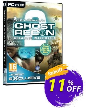 Tom Clancy's Ghost Recon Advanced Warfighter 2 (PC) Coupon, discount Tom Clancy's Ghost Recon Advanced Warfighter 2 (PC) Deal. Promotion: Tom Clancy's Ghost Recon Advanced Warfighter 2 (PC) Exclusive Easter Sale offer 